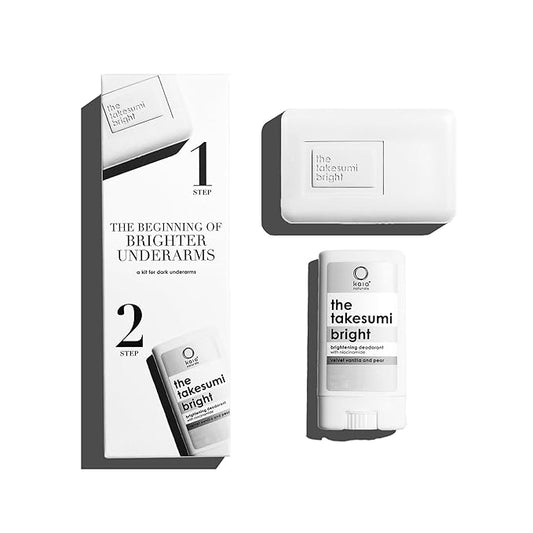 Kaia Naturals the takesumi bright® the bright travel kit – Brightening Deodorant (2.4oz/17g) + Kojic Acid Soap (2.4oz/68...