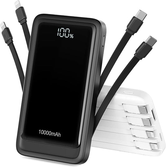 2026 Portable Charger Power Bank, PD 20W Super Fast Charging 10000mAh Travel Essentials Battery Pack, 5 Outputs 2 Inputs S...