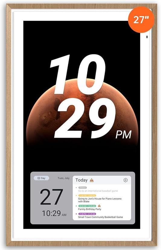 ApoloSign 27” Digital Calendar: Dual Mode Calendars with Google Play & Multi-calendar Sync, Electronic Planner & Chore Cha...