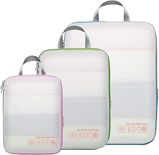 Cambond Compression Packing Cubes for Travel Women - Lightweight Luggage Organizers Bag Packing Cubes for Carry on Suitcases