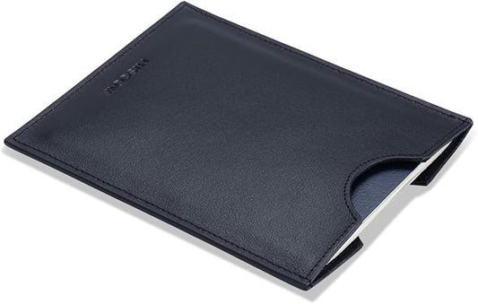HISCOW Minimalist Passport Sleeve - Italian Calfskin (Black)