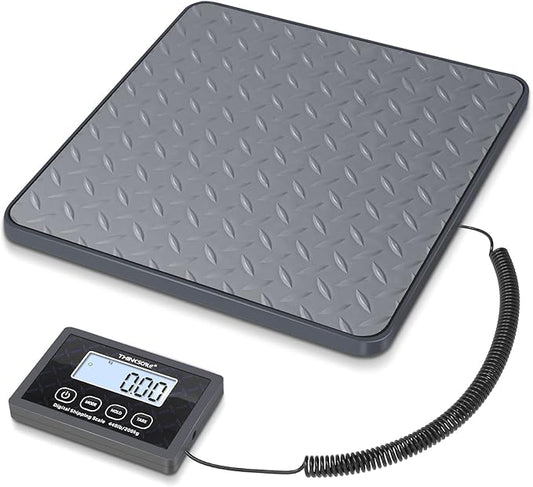 THINKSCALE Shipping Scale, 440 lbs/1 oz Highly Accurate Postal Scale with Hold/Tare/LCD Display, Lightweight Digital Posta...