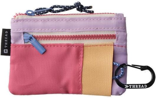 Thread Wallets Pouch Wallet – Compact Zip Wallet with Clear ID Window, Coin & Card Pockets, and Key Stash – Lightweight Ri...
