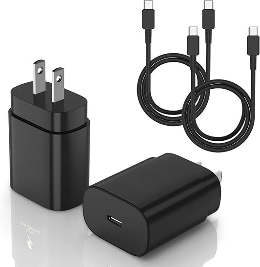 for Samsung Galaxy Super Fast Charging Cord Type C Charger, 25w Android Phone Charger Block &10ft USBC to USB-C Cable for ...