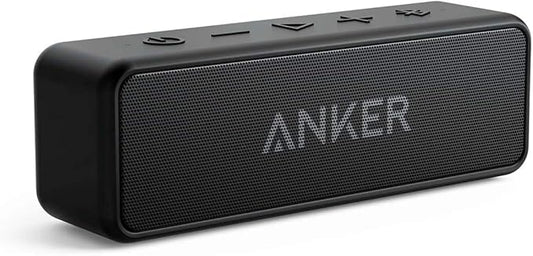 Anker Soundcore 2 Portable Bluetooth Speaker with Stereo Sound, Bluetooth 5, Bassup, IPX7 Waterproof, 24-Hour Playtime, Wi...