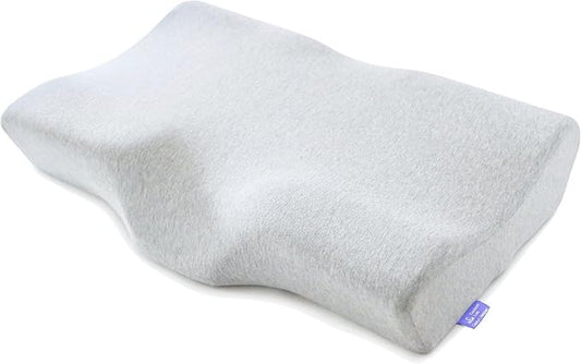 C CUSHION LAB Extra Dense Ergonomic Cervical Pillow for Firm Neck Support - Orthopedic Contour Pillow for Back/Side Sleepe...