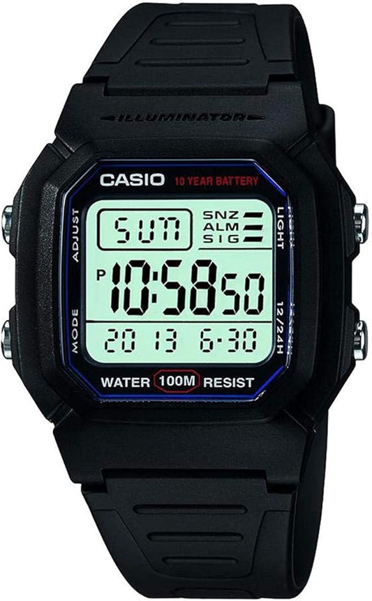 Casio W800HG Series | Men’s Digital Watch | 100 Meter Water Resistance | Multi Function Alarm | 100 SEC Stopwatch | Auto C...