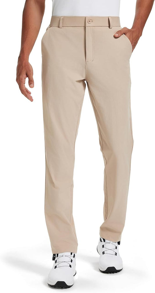 Vytroon Men's Stretch Golf Pants 30''/32''/34'' - Lightweight Dress & Casual Trousers for Business Travel Work