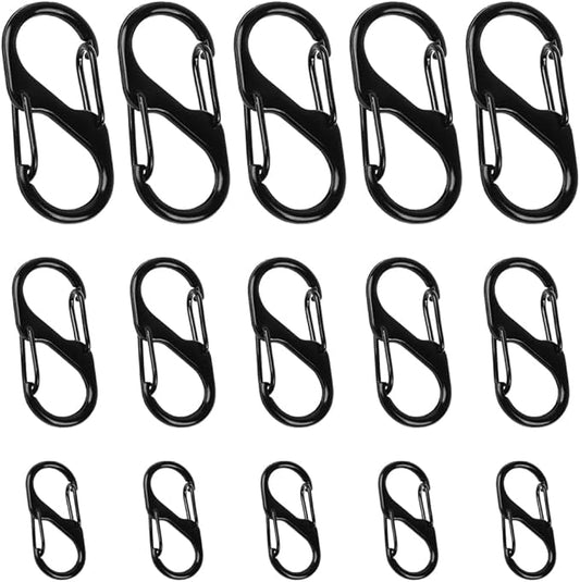15pcs Zipper Clip Theft Deterrent, Double Opening Backpack Zipper Lock, Zipper Pull Replacement Anti Theft for Luggage