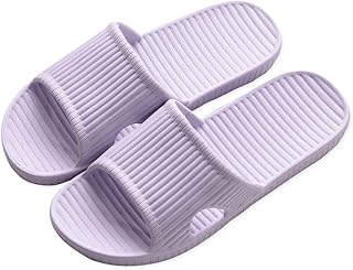 VIDSID Shower Slippers for Women Men, Quick Drying Lightweight Non Slip Open-toe EVA Travel-friendly Breathable Shoes Slid...