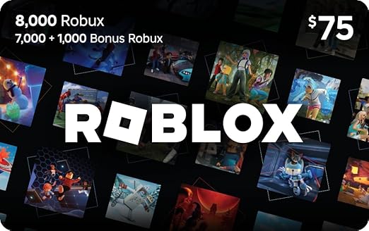 Roblox Digital Gift Card - 8,000 Robux [Includes Exclusive Virtual Item] [Digital Code]