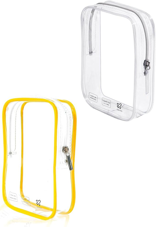 Packing Cubes Quart Size Travel Bag Tsa Approved Clear Toiletry Bag Small European International Must Haves Long Flight Ai...