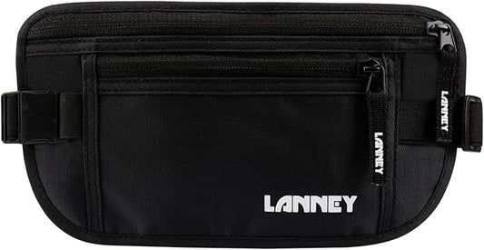 Money Belt for Travel, Slim RFID Blocking Women and Men hidden Travel Pouch Under Clothes, Passport Holder Protect Cash, D...