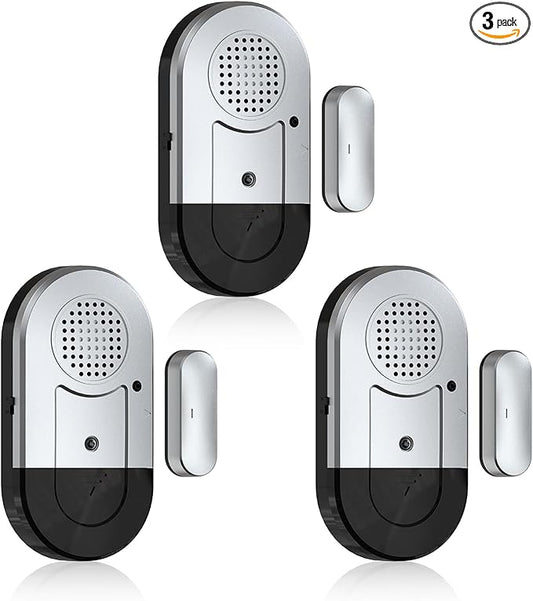 Sanjie Door Alarms When Opened,Door Window Alarm Sensors for Kids Safety/Home Security/Pool/Garage/Dementia/Toddler/Travel...