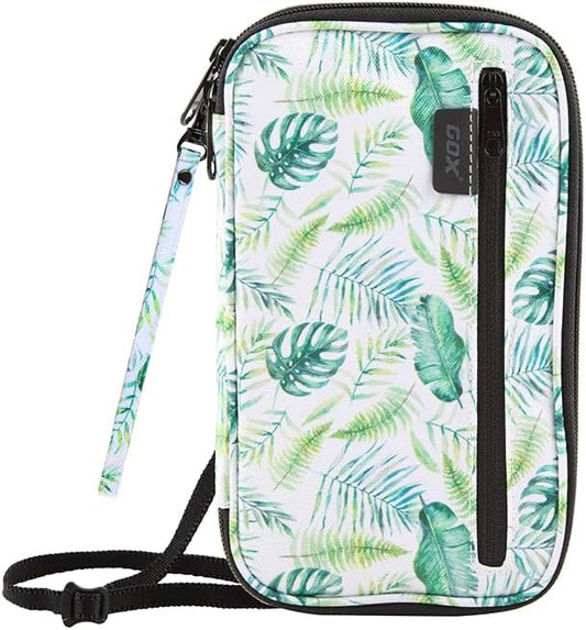 GOX Passport Holder for Travel Family RFID Neck Wallet for Traveling Women Travel Pouch for Passport and Documents with RF...