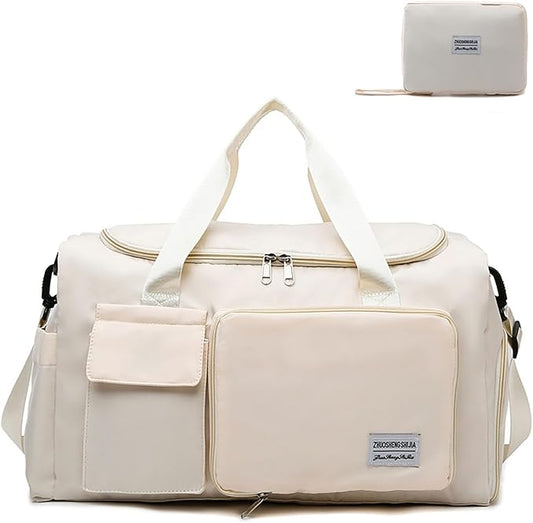 Multipurpose 20L Foldable Duffel Bag Gym Yoga Bag Carry-On Shopping Sack Travel Organizer Cabin Bag Sundry Package Wet&Dry...