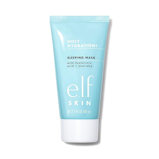 e.l.f. SKIN Holy Hydration! Sleeping Mask, Moisturizing & Plumping Dual-Use Sleep Or Rinse-Off Face Mask, Soothes Skin Wit...