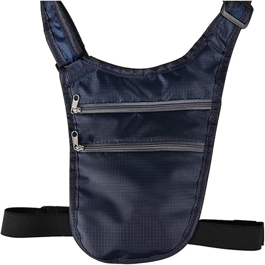 QIXCOZTI Travel Money Belt Body Contoured Slim Anti Theft Passport Holder Unisex Adjustable Waist Wallet with Secure Zippe...