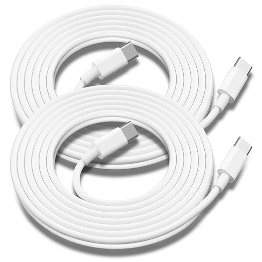 USB C to USB C Charging Cable for Apple 2Pack 10ft, Long Type C to C Fast Charger Cord for iPhone 16 E/17/Air/15/Pro/Plus/...