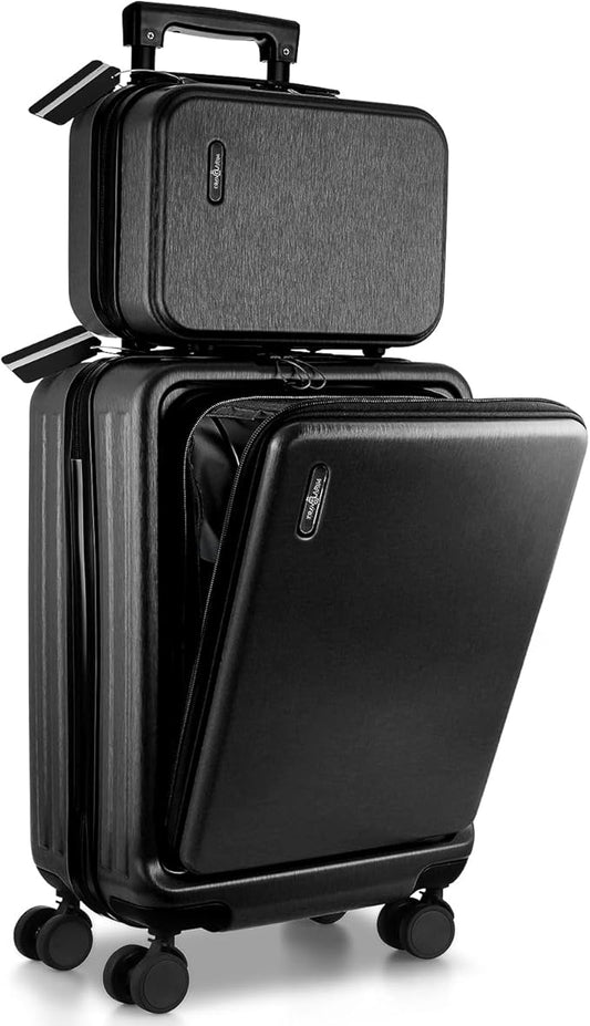 TRAVELARIM 20 Inch Carry On Luggage 22x14x9 Airline Approved, Carry On Suitcase with Wheels, Hard-shell Carry-on Luggage, ...