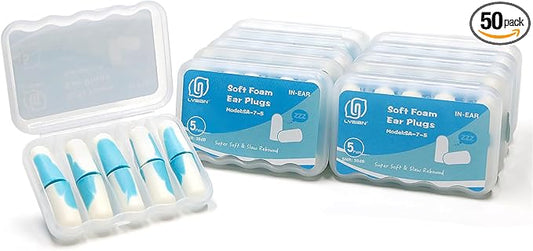 LYSIAN Ultra Soft Foam Ear Plugs for Sleeping Noise Cancelling -10 Box Value Pack - 38dB Noise Reduction Earplug for Slee...