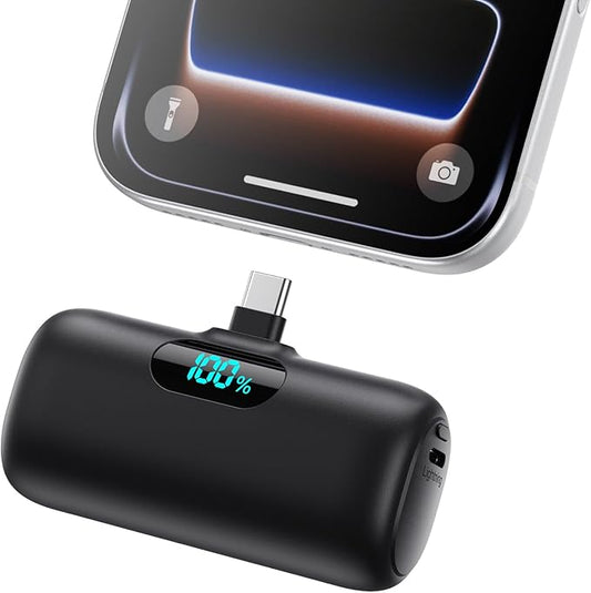 Mini Portable Charger Power Bank for iPhone 17/16/15 Series, 5000mAh PD USB C Cell Phone Portable Power,Travel Essentials ...