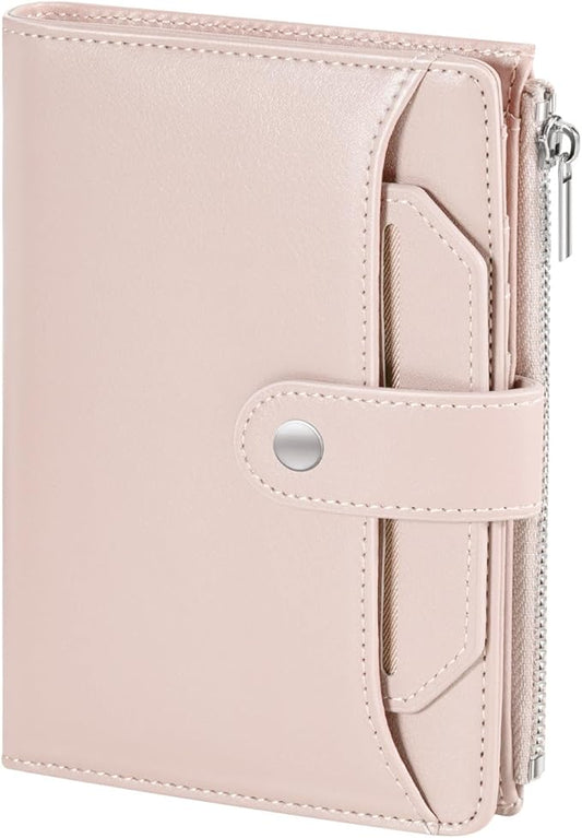 Dadanism RFID Blocking Passport and Credit Card Holder, Pu Leather Slim Passport Cover with Zipper Coin Pocket, Small Wall...