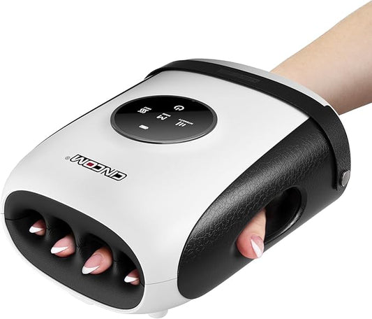 CINCOM Hand Massager with Heat and Compression, Finger and Palm Massage Machine for Pain Relief, Arthritis and Improved Ci...