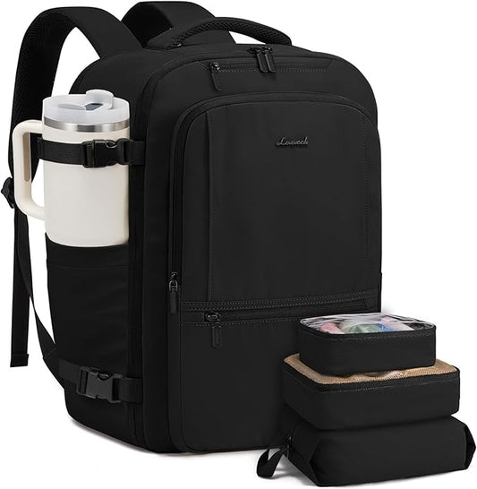 LOVEVOOK Travel Backpack for Women & Men, 40L Large Carry On Backpack Airline Approved, TSA Personal Item Weekender Bag, W...