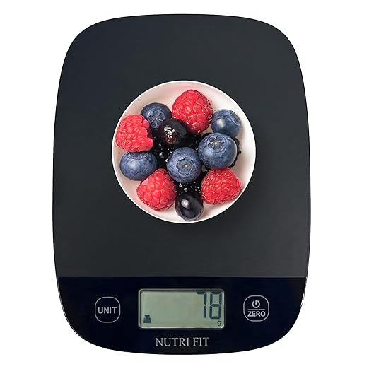 NUTRI FIT Food Scale for Kitchen Scales Digital Weight Grams and Ounces, Baking Scale Accurate for Weight Loss, Cooking, C...