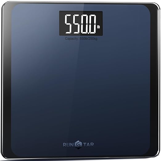 550lb Bathroom Digital Scale for Body Weight with Ultra-Wide Platform and Large LCD Display, Accurate High Precision Scale...