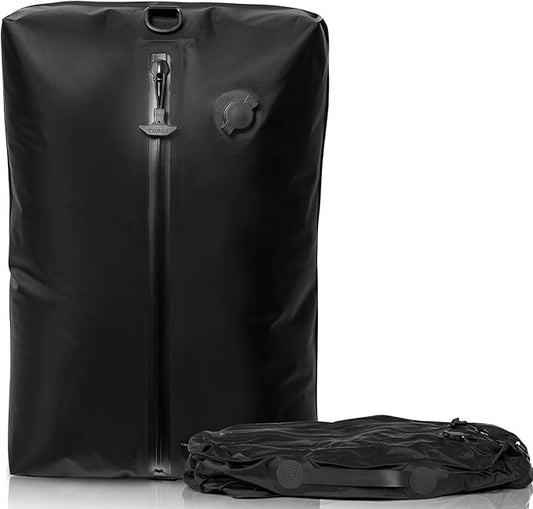 BAGAIL TPU Vacuum Bag for Travel, Reusable Compression Bag with IPX8 Waterproof Zipper, Save Space for Suitcase, Backpack ...