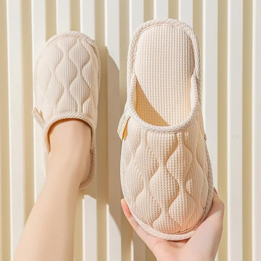 Comfortable Slippers for Women and Men, Non-Slip Soft House Shoes for Home Use