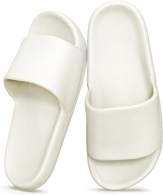 Kattmas Shower Shoes for Women & Men - Non-Slip House Slippers - Cloud Comfort Slides - Quick-Dry, Arch Support - Perfect ...