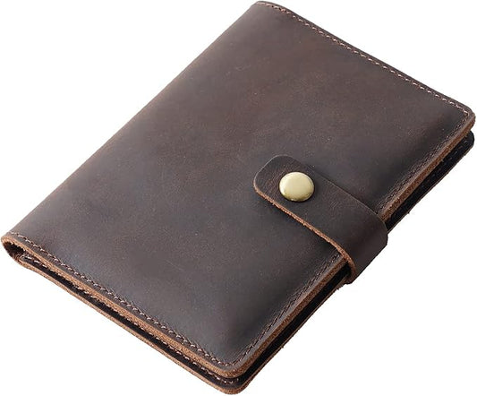 Passport Holder Cover Case Crazy Horse Leather Waterproof Travel Wallet Business Credit Card Vaccine Combo with Slot Acces...