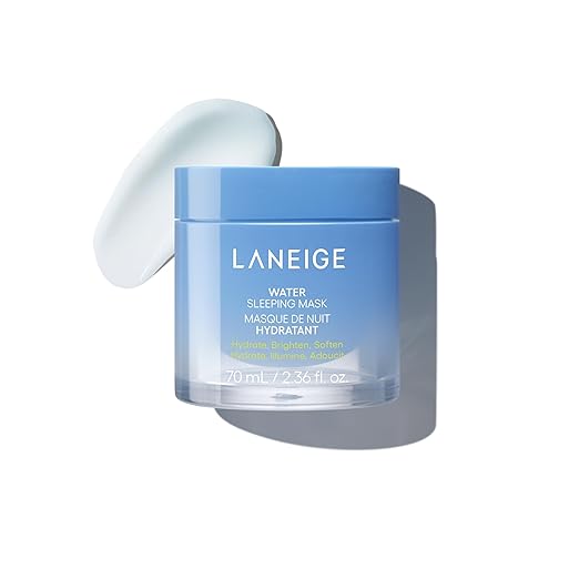 LANEIGE Water Sleeping Mask: Hydrating Korean Overnight Mask with Squalane & Probiotic-Derived Complex, for Bright, Glowin...