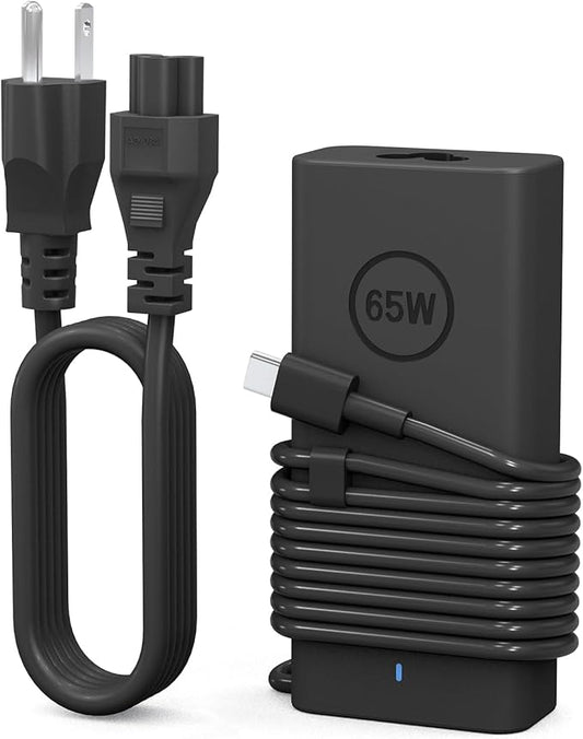 HHamoyzs 65W Laptop Charger USB C - Compatible with Dell Latitude 5420/5520/7420/7430/7480/7490 & Inspiron 14/16/7620/2in...
