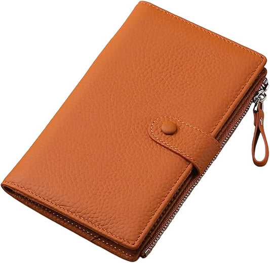 Gooddyiyukey Slim Wallet for Women, Credit Card Holder Bifold Rfid Blocking Coin Pocket Leather Wallet with Zipper and ID ...