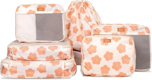 Jadyn Packing Cubes for Travel, 6-Piece Large Packing Cube Organizer Set for Suitcase, Duffel Bag, Luggage, Multiple Sizes...