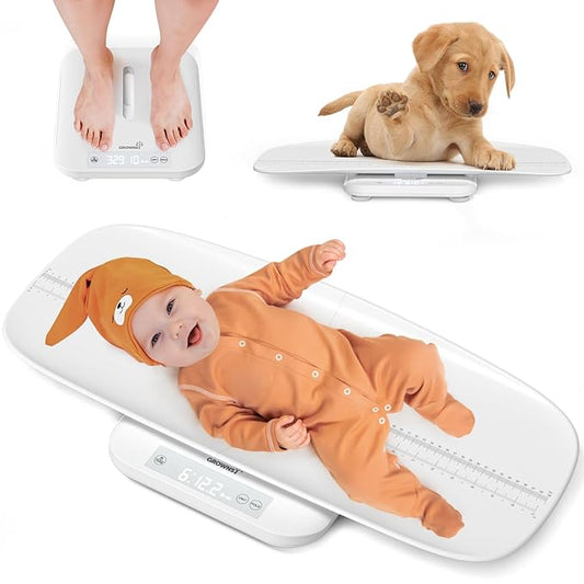 Baby Scale, Multifunctional Baby Weight Scale, Pet Scale for Puppy, Cat, Adult Scale Up to 330lbs, Accurate Digital Scale ...