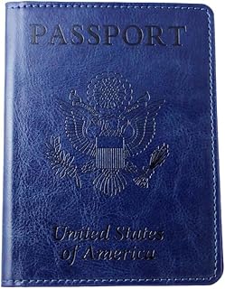Fenzer Passport Wallet and Vaccine Card Holder Combo, Slim Travel Accessories for Women Men, PU Leather Passport Cover Pro...
