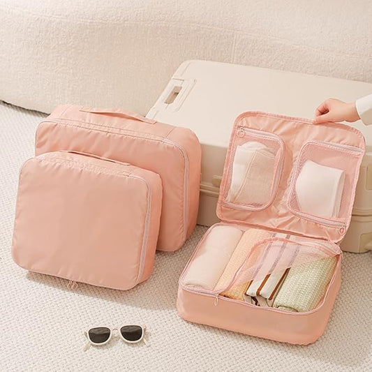 Packing Cubes for Suitcases, 1 Pcs Lightweight Travel Luggage Packing Organizers, Compression Storage Shoe Bag, Clothing U...