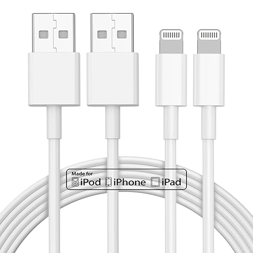 2pack 10ft iPhone Charger, [Apple MFi Certified] Long iPhone Charger Cord 10 ft, Apple Lightning to USB Cable, 10 Foot Fas...