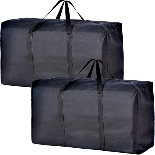 Extra Large Moving Bags with Strong Zippers & Carrying Handles, Storage Bags Storage Totes for Clothes, Moving Supplies, S...