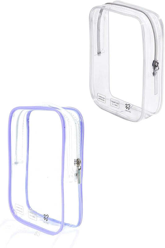 Packing Cubes Quart Size Travel Bag Tsa Approved Clear Toiletry Bag Small European International Must Haves Long Flight Ai...