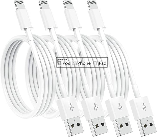 Susnwere 4 Pack [Apple MFi Certified] Apple Charging Cables 6ft, iPhone Chargers, Lightning Fast iPhone Charging Cord for ...