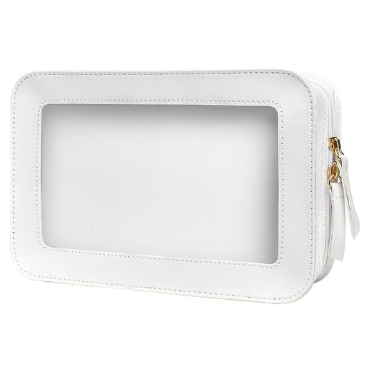 LETGO Clear Makeup Bags, TSA Approved Toiletry Bag with Zipper, Clear Makeup Organizer Fit Carry-on Travel Essentials,Clea...