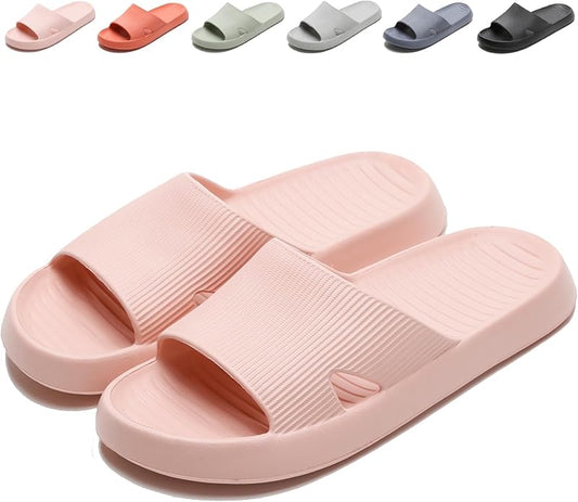 Anmerl Shower Shoes for Men and Women, Soft Lightweight Quick-Drying & Non-Slip House Slippers Slides for Bathroom, Pool, ...
