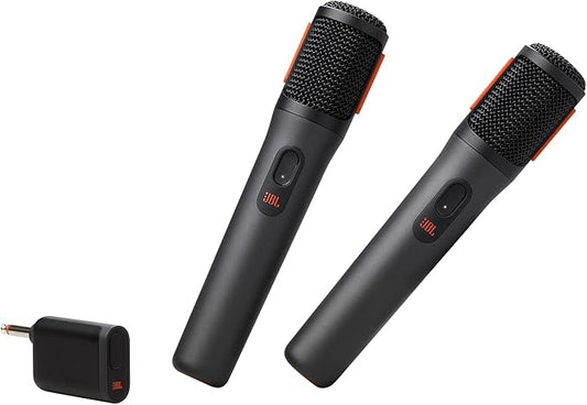 JBL PartyBox Wireless Mic - 2X Digital Wireless Microphones, Rechargeable Battery (20hrs - 700mAh), Clear Voice, Crisp Sou...