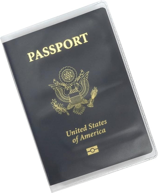 Frosted Passport Cover Plastic Passport Protector Vinyl ID Card Protector Case Holder Travel Pack of 6